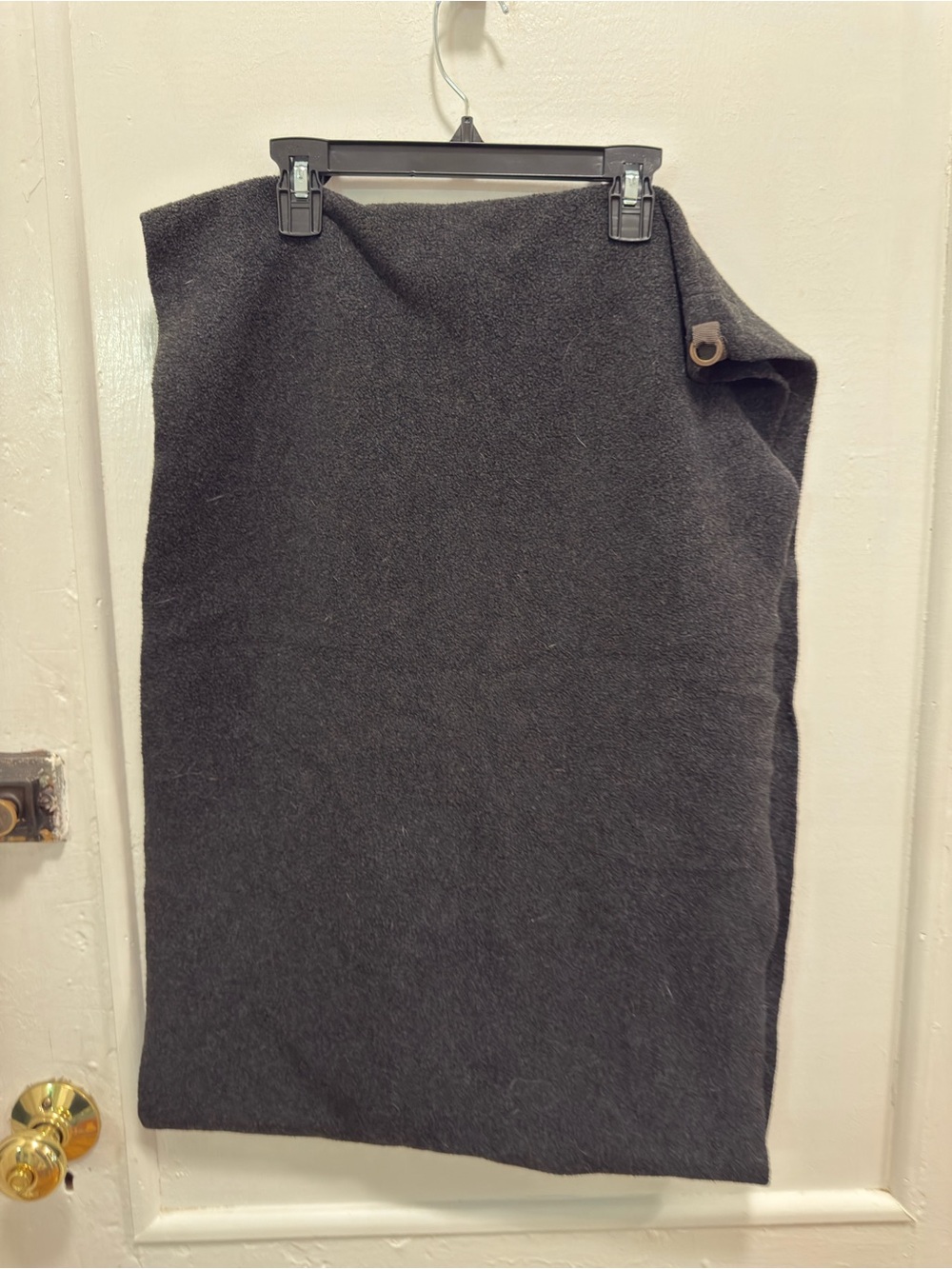 Henriette Steffensen Women’s Dark Gray Fleece Wrap Scarf
